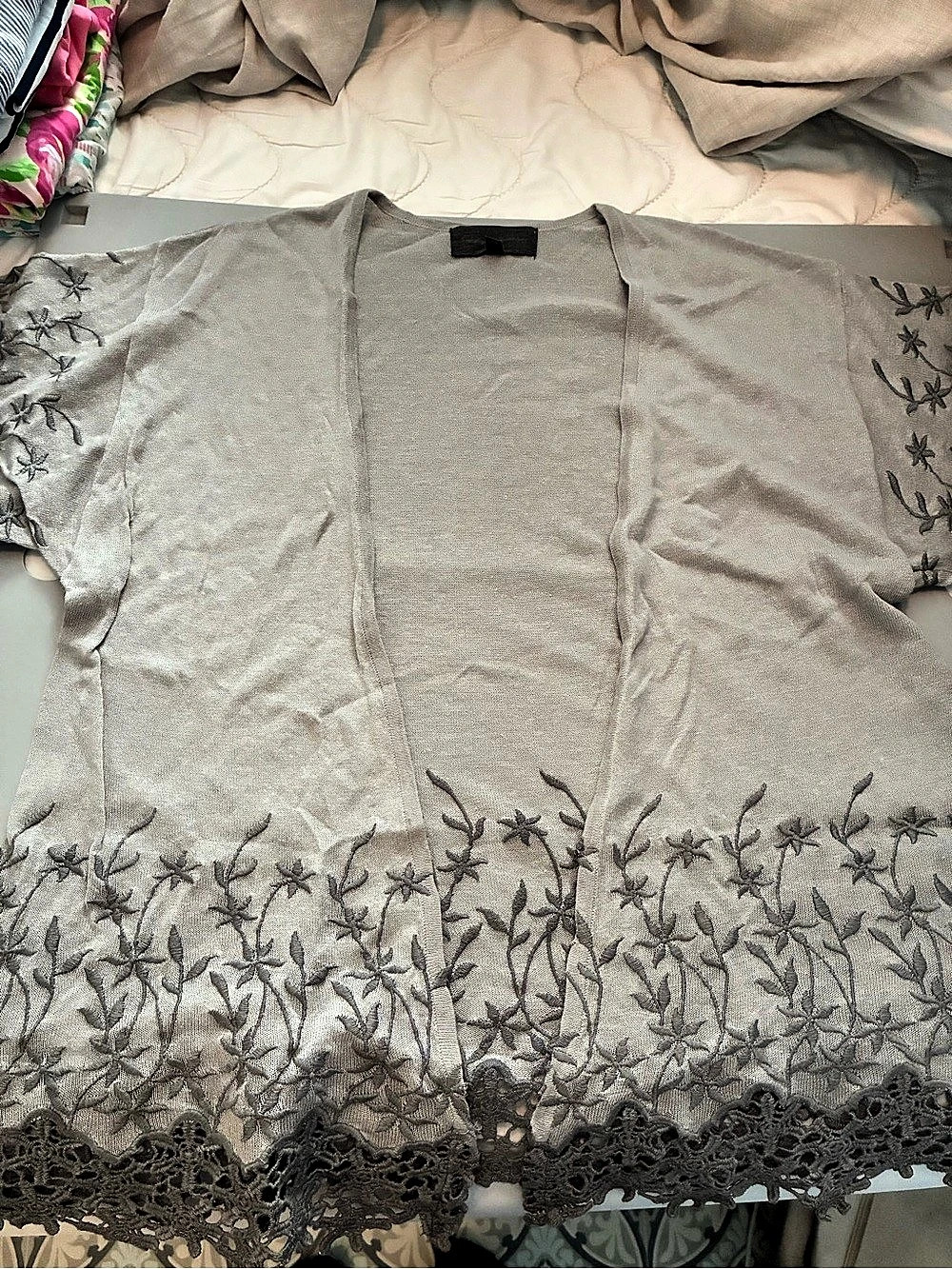 Anthropologie Brielle Embroidered Kimono by Sunday in Brooklyn